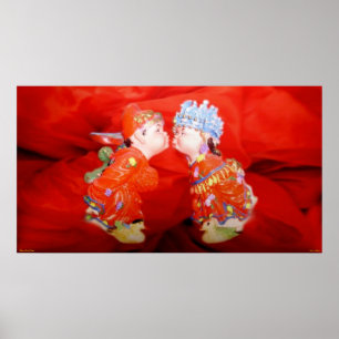 Poster du couple marié heureux