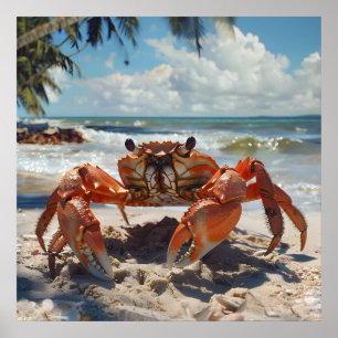 Poster du crabe de plage