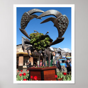 Poster du crabe de San Francisco Pier 39 Statue #1