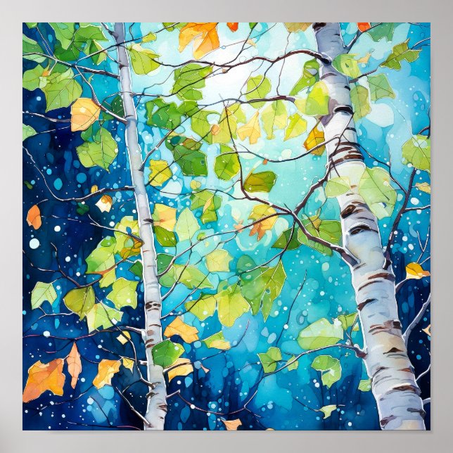 Poster du décor de la forêt de nuit (Devant)