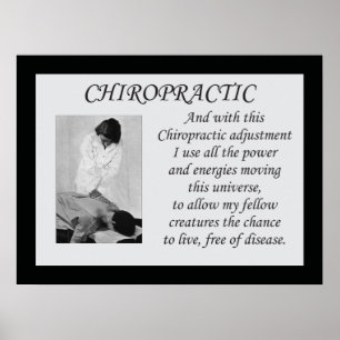 Poster du devis d'ajustement chiropratique