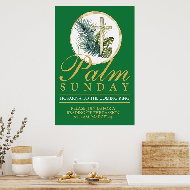 Poster du dimanche de Palm (Cuisine)