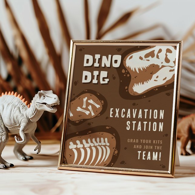 Poster du Dino Dig Dinosaur Excavation Station (Créateur téléchargé)