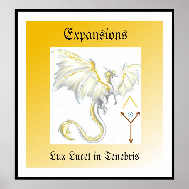 Poster du dragon à ailes blanches (Devant)