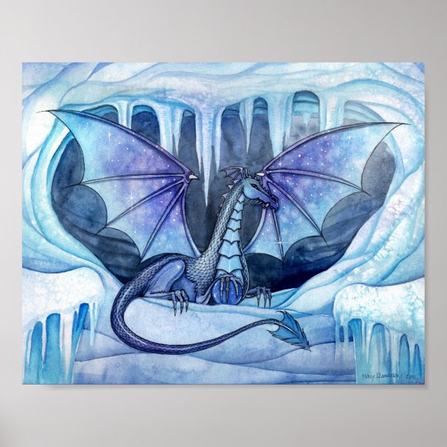 Poster du dragon de glace par Molly Harrison (Devant)