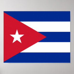 Poster du drapeau de Cuba