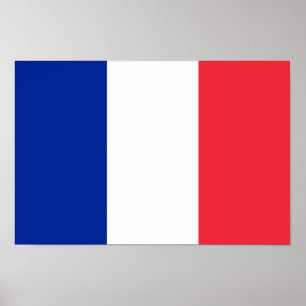 Poster du drapeau de la France