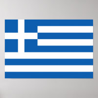 Poster du drapeau de la Grèce