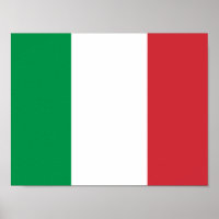 Poster du drapeau de l'Italie
