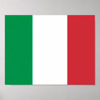 Poster du drapeau de l'Italie