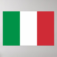 Poster du drapeau de l'Italie
