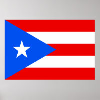 Poster du drapeau de Porto Rico