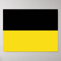 Poster du drapeau du Bade-Wurtemberg