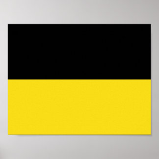 Poster du drapeau du Bade-Wurtemberg