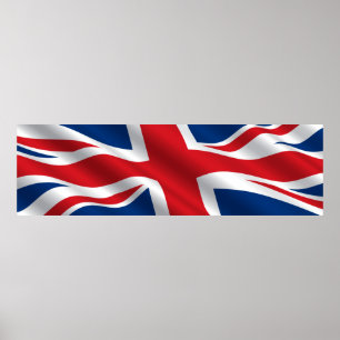 Poster du drapeau du Royaume-Uni - srf