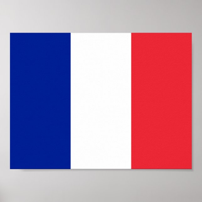 Poster du drapeau français (Devant)
