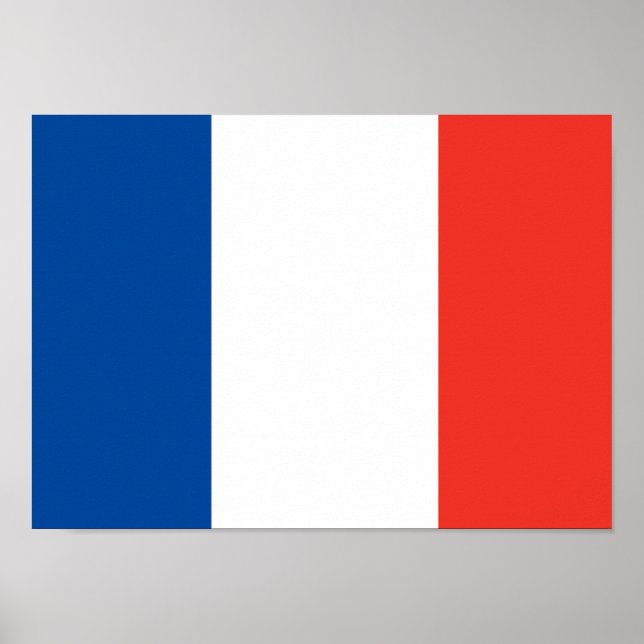 Poster du drapeau français (Devant)
