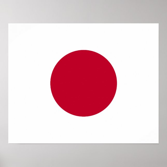 Poster du drapeau japonais (Devant)