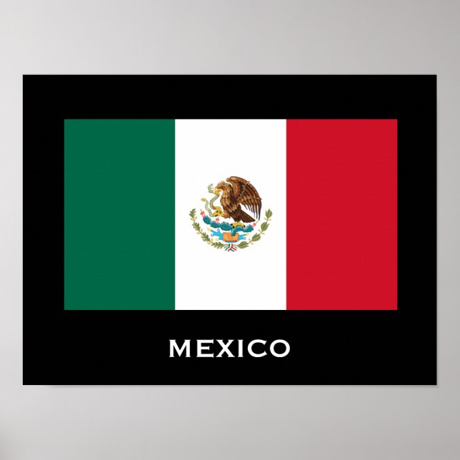 Poster du drapeau mexicain (Devant)