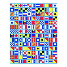 Poster du drapeau nautique
