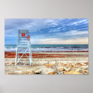 Poster du fauteuil Lifeguard Beach Imprimer Newpor