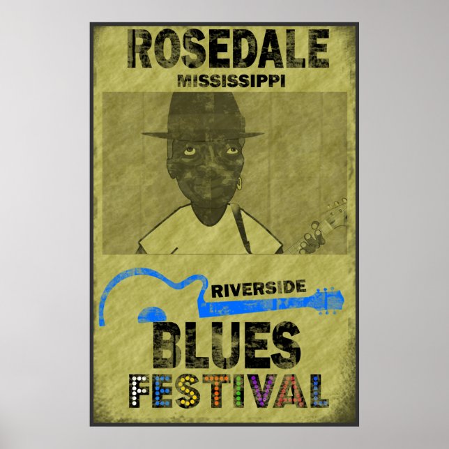 Poster du festival Riverside Blues (Devant)