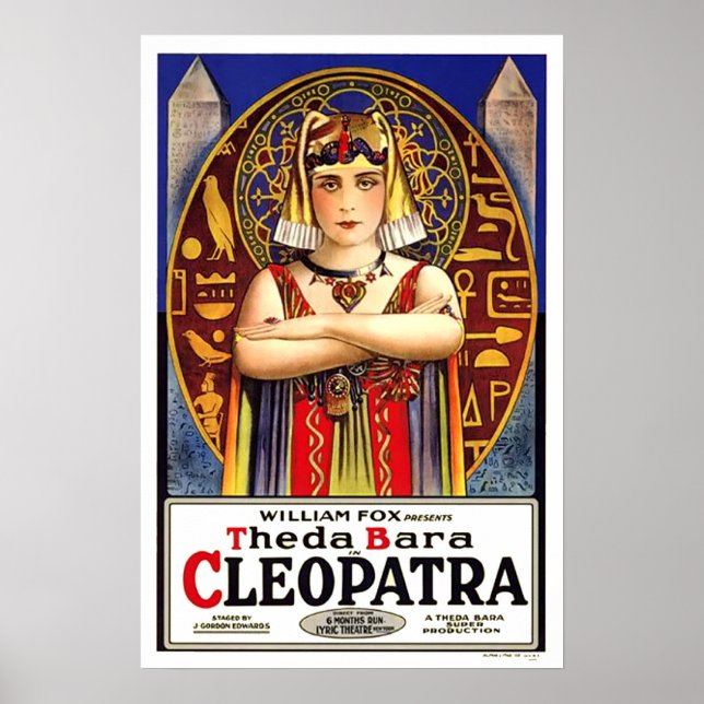 Poster du film Theda Bara Cleopatra (Devant)