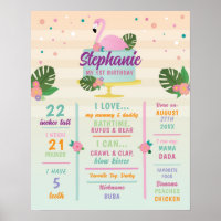 Poster du Flamant rose Milestone Boys 1st Cake Tro