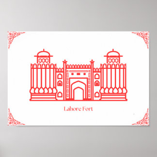 Poster du Fort Pakistan à Lahore