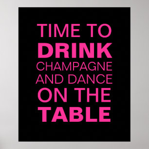 Poster du Fuchsia Champagne Party