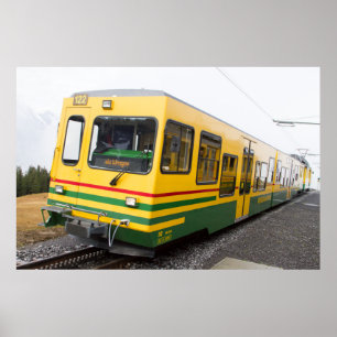 Poster du funiculaire de la Montagne Jaune