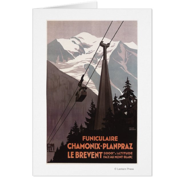 Poster du funiculaire Le Brevent (Devant)