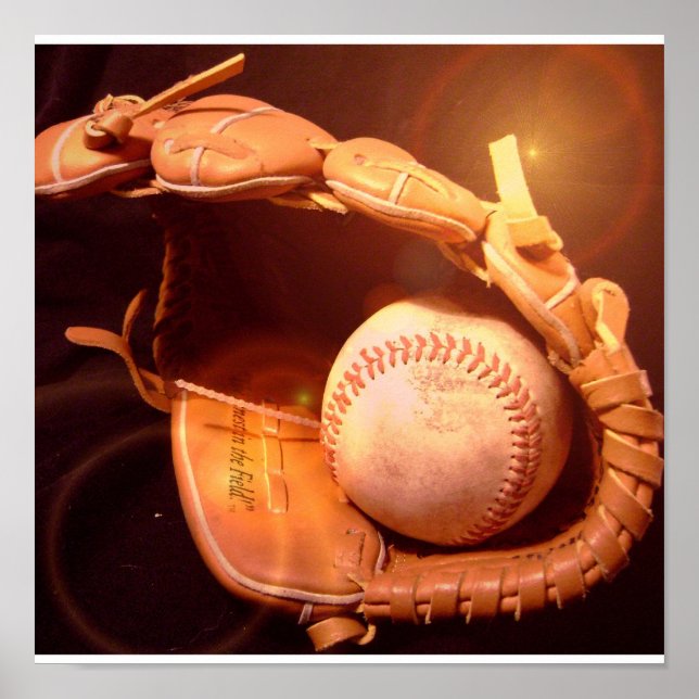 Poster du gant de baseball (Devant)