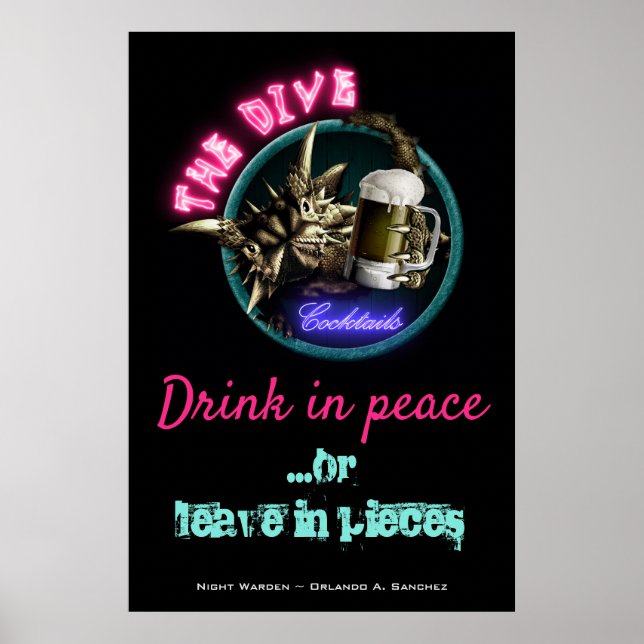 Poster du gardien de nuit - The Dive (Design #3) (Devant)