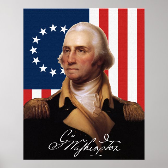 Poster du général George Washington (Devant)