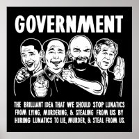 Poster du gouvernement sur la démocratie