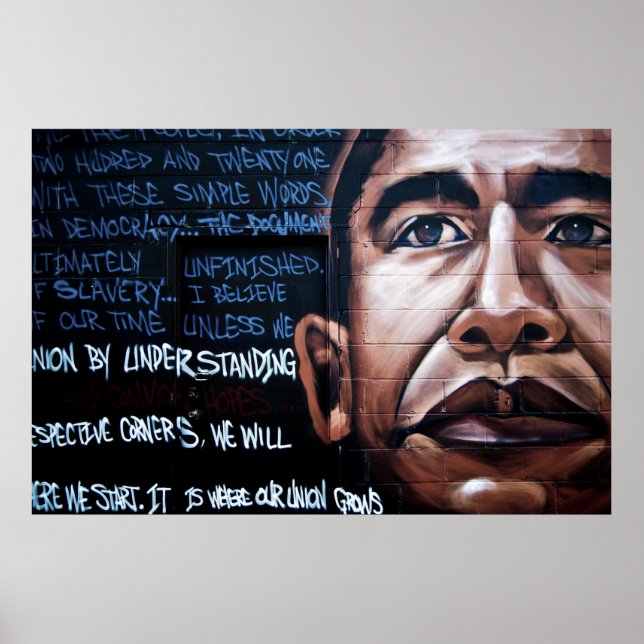 Poster du Graffiti Obama (Devant)