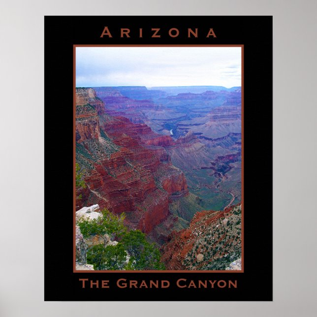 Poster du Grand Canyon de l'Arizona South Rim (Devant)