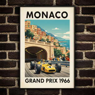 Poster du Grand Prix de Monaco 1966