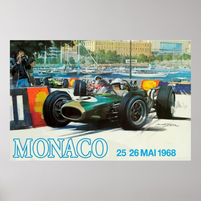 Poster du Grand Prix de Monaco 1968 (Imprimer jusq (Devant)