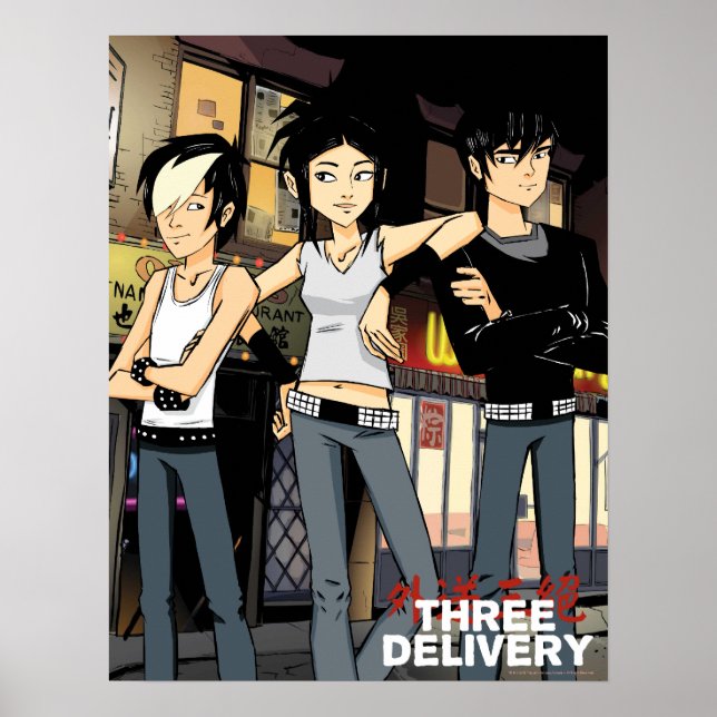 Poster du groupe Three Delivery™ (Devant)