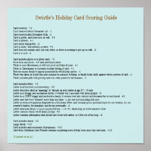 Poster du guide de notation des cartes de vacances