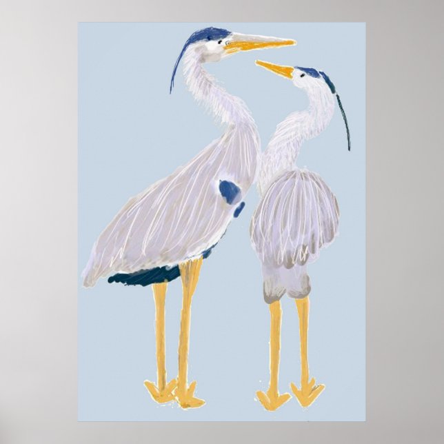 Poster du Héron bleu (Devant)