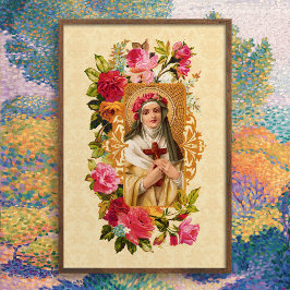 Poster du Jardin Saint Rose en Jaune