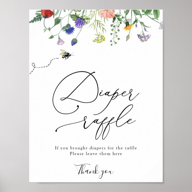 Poster du jeu de douche à rayures fleur sauvage (Devant)