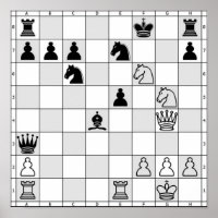 Poster du jeu d'échecs Neuf