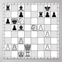 Poster du jeu d'échecs One