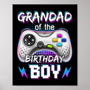 Poster Du Jeu Vidéo Garçon Anniversaire B-day Top Gamer P