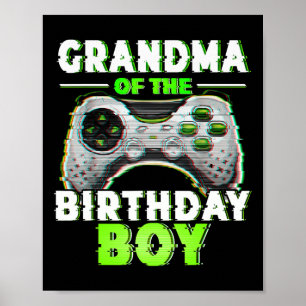 Poster Du Joueur Vidéo Enfant Anniversaire Famille Matchi