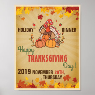 Poster du Jour de Thanksgiving
